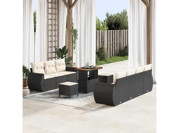 Vidaxl Conjunto De Sofá De Jardim 10 Unid. 7-número De Lugares