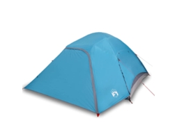 Tenda familiar em cúpula para 6 pessoas VIDAXL impermeável azul