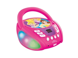 Leitor de CD DISNEY Bluetooth Princesas Disney com luzes e USB