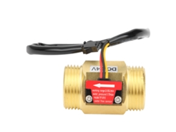 Sensor de Fluxo de Água YFB10 com Interruptor de Turbina Hall DC24V 2~50l/min G1in | S/BRAND