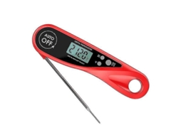 Termômetro de Carne Instantâneo Ler o Termômetro de Alimentos Digitais Termômetro de Luz Traseira Lcd Tela Dobrável Longa Sonda GOKOCO