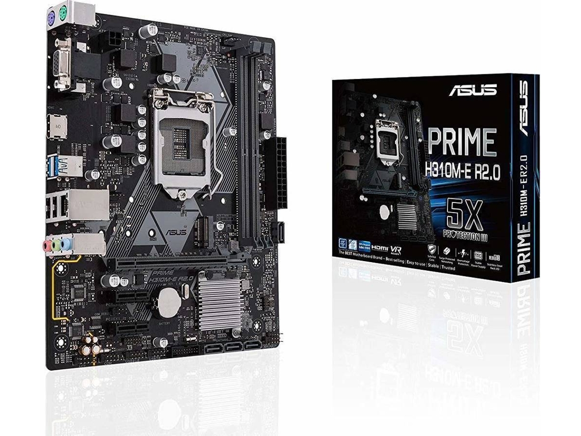 Motherboard ASUS PRIME H310M-E R2.0 (Socket LGA 1151 (Socket H4) - Intel H310 - Micro ATX)