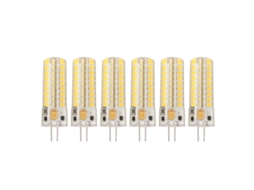 2026 bombilla Led G4 6 Piezas 7w 700lm 72led 360° Luz Cálida Silicona para Luz de Teto Parede Ac Dc12v