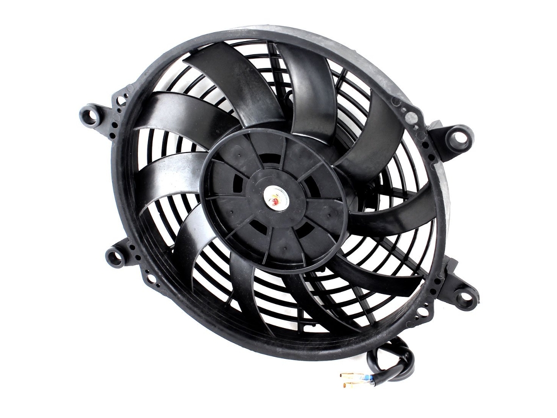 Ventilador De Resfriamento Para Ar Condicionado Automotivo Ruilogod Dc 12v 9com 10 Pás, Preto