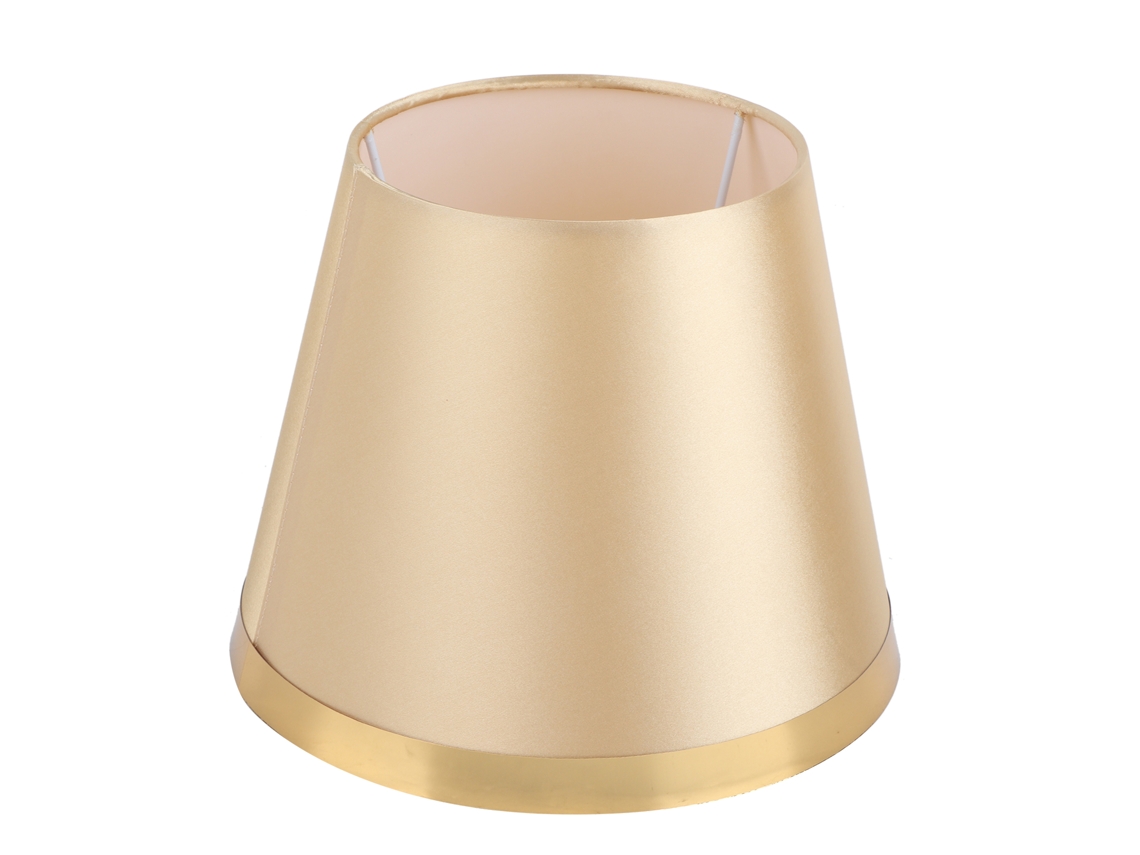 Abajur de Tecido Estilo Europeu Moderno para Lâmpada E27 Mesa/chão Ouro Px128 S/MARCA