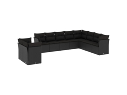 Garden Sofa Set, Garden Sofa Sets Vidaxl Preto Rattan / Vime (n/a)