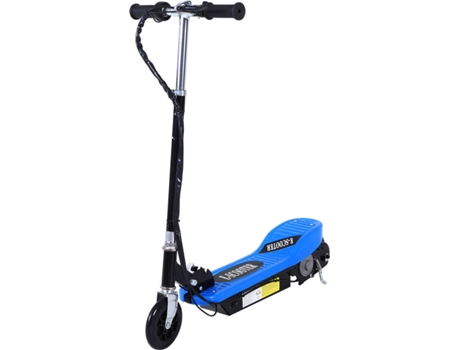 HomCom® Trotinete Eléctrico Tipo Scooter com Guiador Ajustável – Cor Azul - 81.5x37x96cm