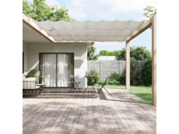 Vidaxl Toldo Vertical 140x420 Cm Tecido Oxford Branco