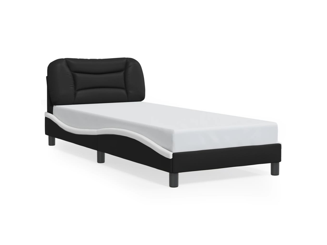 Bed Frame, Bed Frames Vidaxl Preto Couro Artificial (80 X 200 Cm)