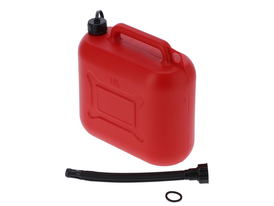 Jerry Can De Plástico Abs Militar Portátil Bidón De Gas/combustível 10l Vermelho