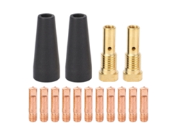 Kit De Acessórios De Soldagem Sem Gás Com 15 Peças: Bicos Ptfe, Difusor De Latão E Pontas De Cobre Para Century Fc90 80gl