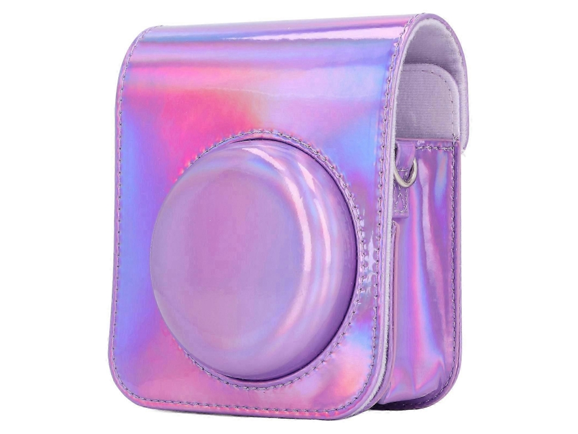 Bolsa Protetora para Mini Câmera Instantânea, Estojo de Pu com Alça de Ombro Ajustável para Instax Mini 12. TAISHENGDA