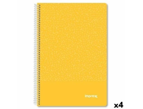 Caderno Imprex Amarelo Din A4 80 Folhas (4 Unidades)