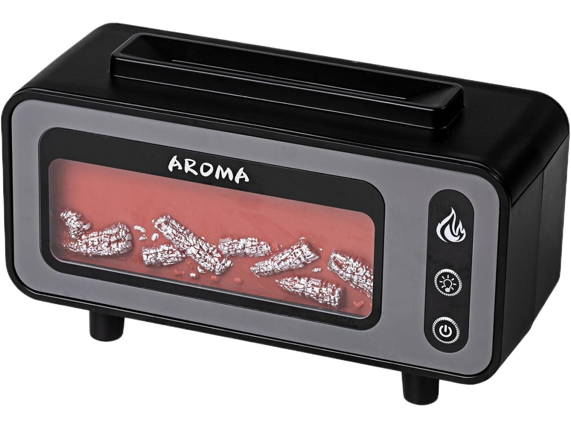 Umidificador Para Quartos – Lareira, Fogo, Aromaterapia, Difusor, 200 Ml, Luz De Chama Usb