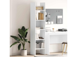 Vidaxl Estante De Livros 40x35x180 Cm Derivados De Madeira Branco