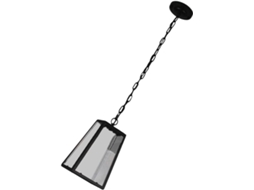 Lustre Pendente Industrial Preto Para Ilha De Cozinha, Luminária Suspensa Simples.