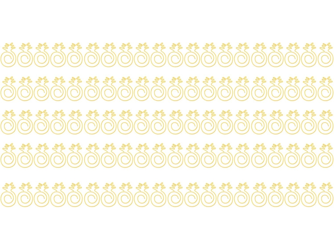 Conjunto De 100 Clipes De Papel Dourados, Elegantes E Charmosos, Para Escritório, Em Metal Resistent Gokoco