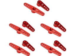 10 Braços de Servo Rc de Alumínio 25t para Ferramentas Elétricas Futaba Savox Xcore Hd, Vermelho SFUSHOS