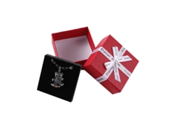 Caixas De Presente Laço Com Letras Para Bijuterias Pequenas 7.5x7.5x3.5cm