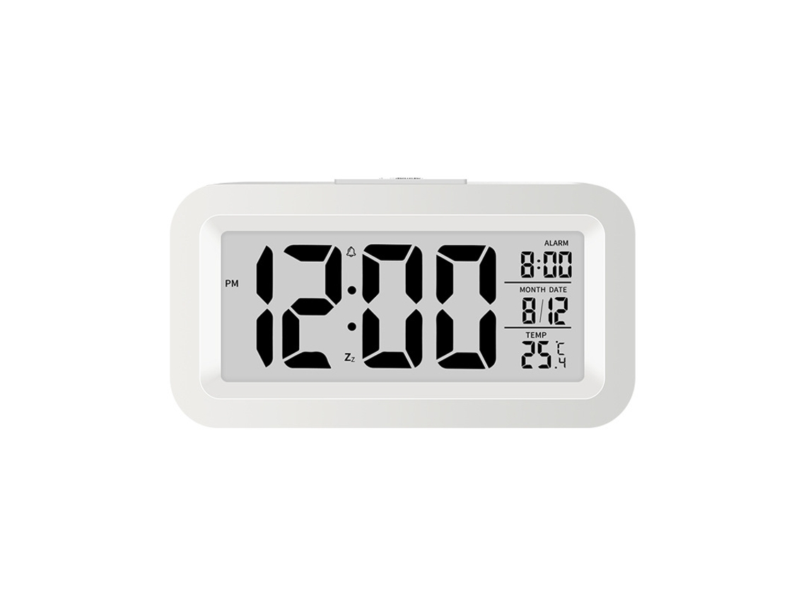 Relógio De Mesa Digital Led Com Despertador E Soneca, Hora, Temperatura, Dia E Noite SUNNY SPACES