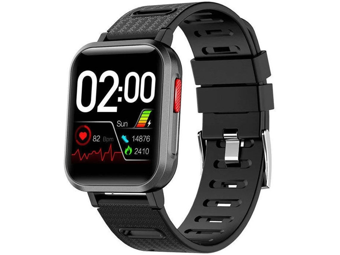 Smartwatch Fitness Tracker IP68 Pedômetro Monitor de Frequência Cardíaca Relógio Som Compatível Android iPhone Bestvite (preto)
