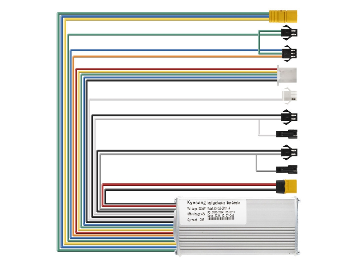 Controlador 52v 25a 1200w-a Lcd Qs-s4 [kyesang]