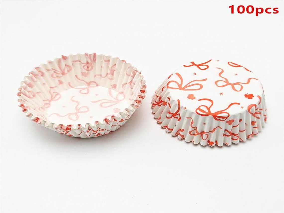 Formas para muffins Lurelia, 100 unidades, formato roseta, para muffins e cupcakes.