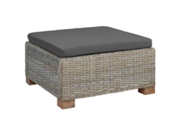 Maison Exclusive - Descanso De Pé Com Travesseiro Gendt Rattan Natural Cinza Kubu