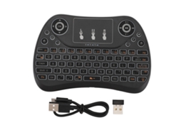 Teclado Sem Fio Mini Com Touchpad Rechargeável Portátil Controle Remoto Para Tv Pc Laptop