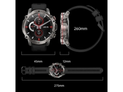 Smartwatch Com Chamada Bluetooth, Tela 1.43, Monitora Frequência Cardíaca, Pressão Arterial e Modos Esportivos, Yizhood