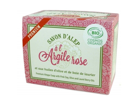 Sabonete Orgânico Aleppo Premium com Argila Rosa ALEPIA