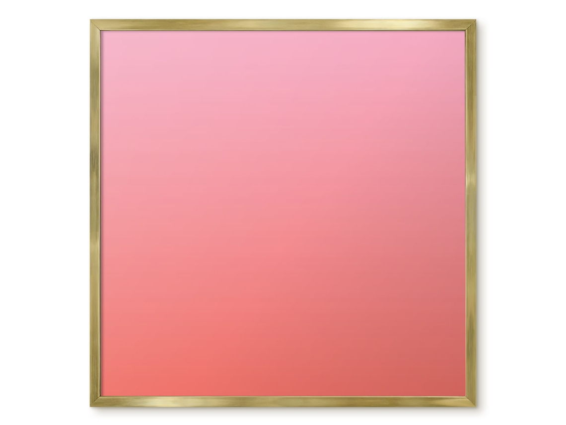 Quadro de parede magnético com degradê sutil para escritório Espelharte (50x50 cm)
