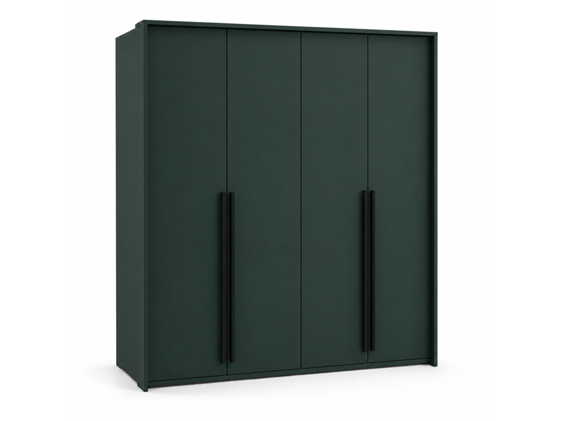 Roupeiro, Verde Garrafa, 210 X 217,2 X 65 Cm