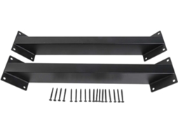 Conjunto De 2 Suportes Para Gazebo, Reforço De Metal Reforçado Para Postes Madeira Inclinados, Cor Preta Resistente Às