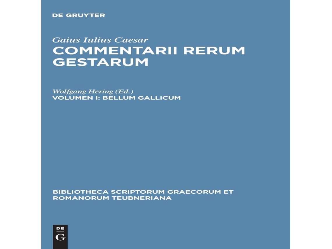 Livro Bellum Gallicum de C Julius Caesar (Inglês)