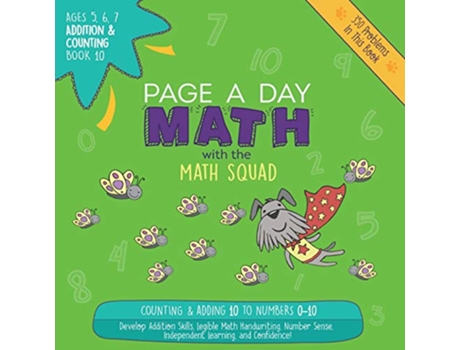 Livro Page A Day Math Addition Counting Book 10 Adding 10 to the Numbers 010 de Janice Auerbach (Inglês)
