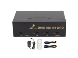 Switch Kvm Vga 2x1 4 Portas Usb LAXISCREED