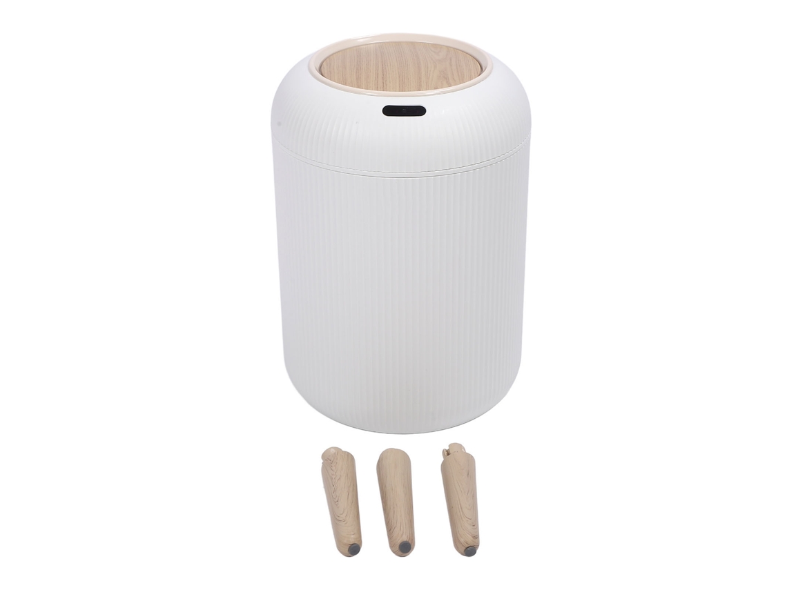 Baok-lixeira Inteligente Sem Toque Com Sensor Automático Branca