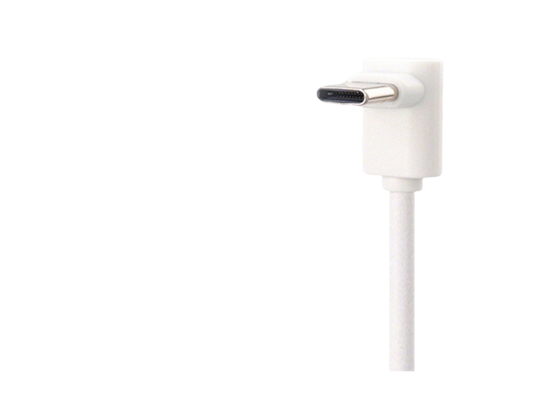 Laxiscreed Cabo Type-c Com Ângulo L, Carregamento Rápido 90°, 1m, 2a, Branco