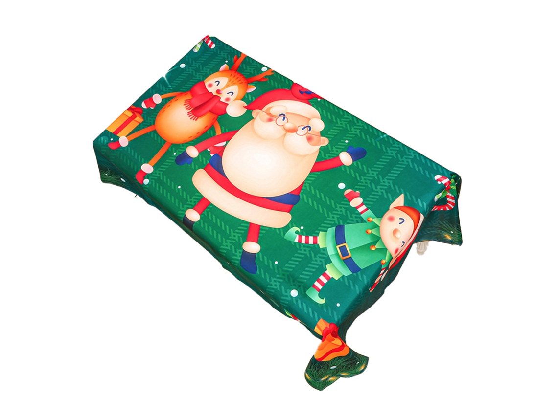 Toalha de Mesa Estampada de Natal Toalha de Mesa 6 Copos para Idosos 1 4*1 8M AURUM