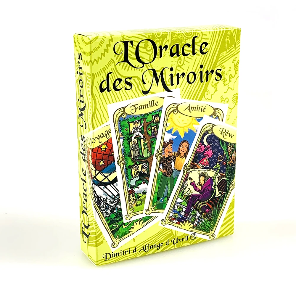 Cartas Oráculo Do Espelho (multicoloridas): Um Jogo De Cartas Oráculo Francês Com Tema De Espelhos.