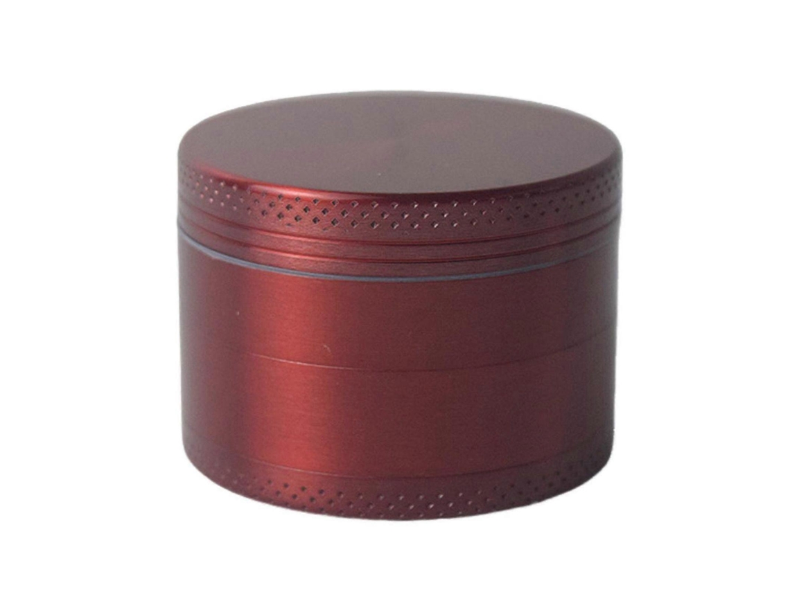 Moedor De Ervas Metal, Moedor De Especiarias Portátil 1, 6/2, 5 Polegadas Para Moer Pimentas Secas, Vermelho, 63 Mm