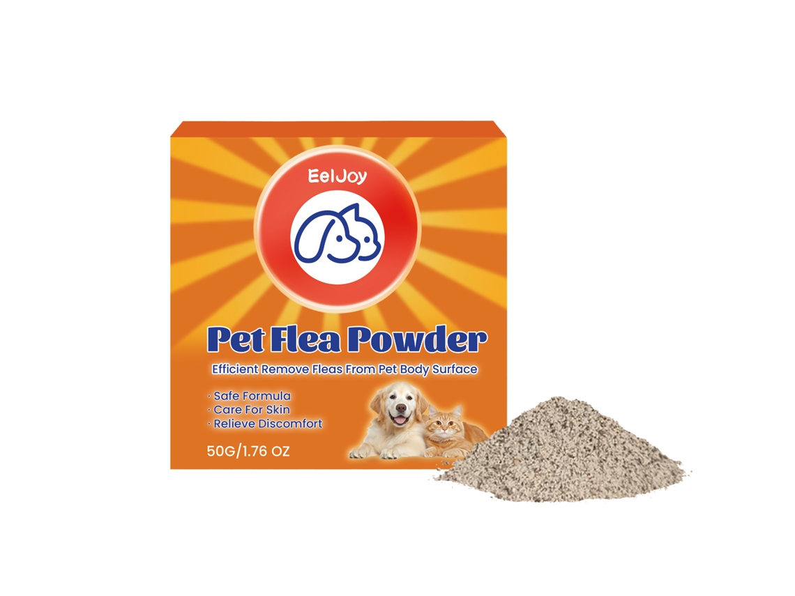 Pó Anti pulgas Eeljoy Cães Gatos Suave