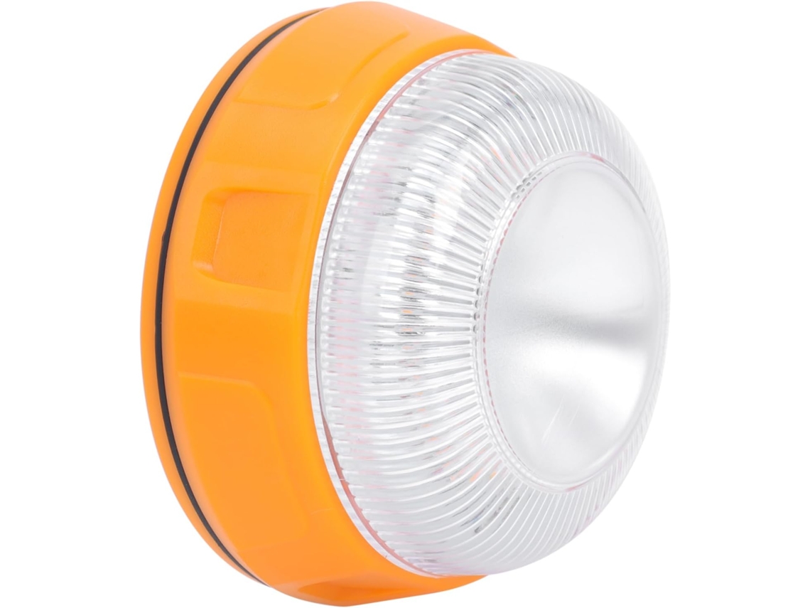 Luz Estroboscópica De Advertência Em Abs Alta Resistência, Amarela, Para Veículos De Emergência E Canteiros Obras, Ruas