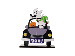 Enfeites De Madeira Para Halloween, Enfeites De Mesa Para Halloween, Decorações De Halloween, Caminhões, Gnomos. Ly Ebike