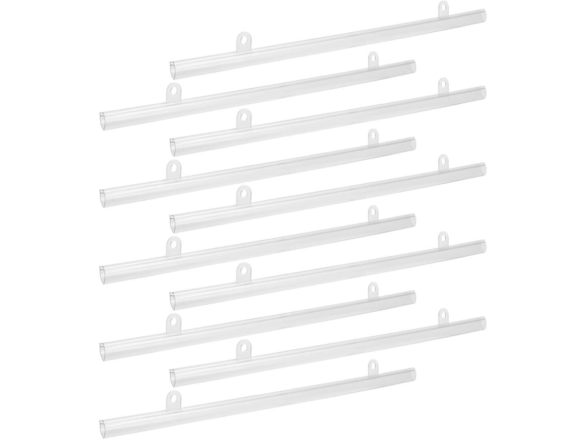Conjunto De 10 Suportes Para Cartazes Em Pvc, 40 Cm, Com Ganchos Integrados, Trilhos Estáveis E À Prova D'