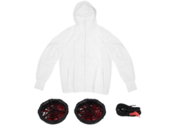 jaqueta de ar condicionado com 2 ventiladores 3 velocidades USB roupa resistente ao sol para homens S/MARCA
