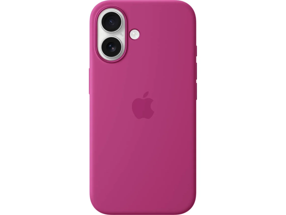 Capa APPLE Silicone Case com MagSafe para iPhone 16 (Fuchsia)