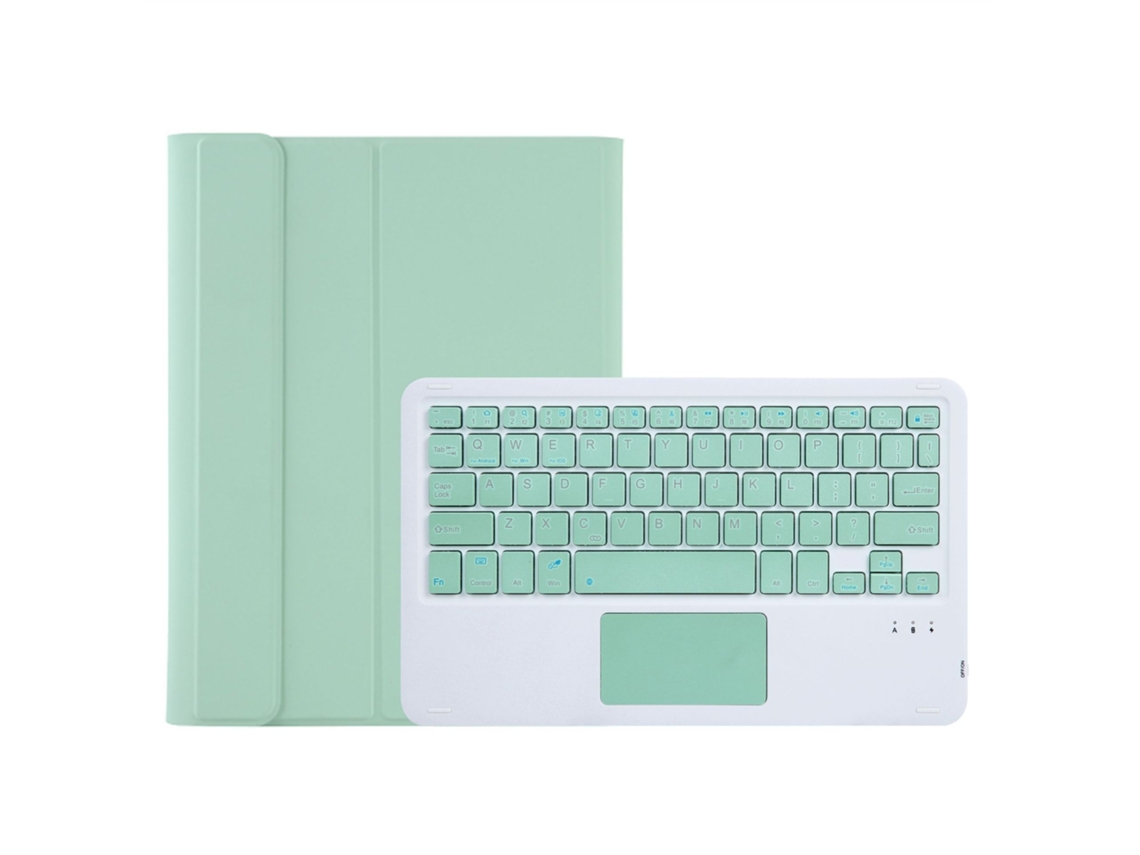 Lurelia Capa Com Teclado Bluetooth Para Lenovo Pad P11 J606f Com Touchpad, Layout Pt, Verde Claro