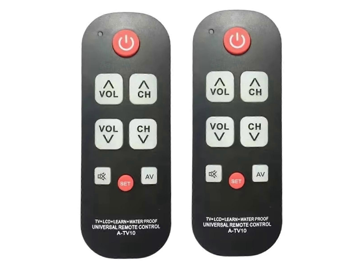 Controle Remoto A-tv10 Para Tv, Ideal Para Idosos, Universal, Simples E À Prova D'água.